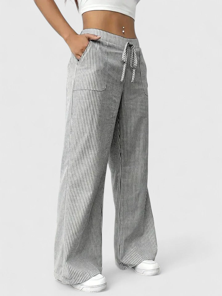 Dominique™ | Pantalón ancho cómodo con detalles elegantes