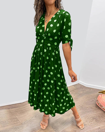 Monique™ | Vestido elegante con lunares