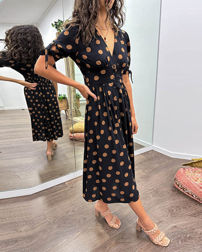 Monique™ | Vestido elegante con lunares