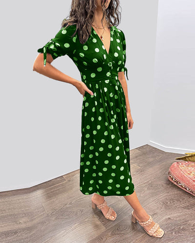 Monique™ | Vestido elegante con lunares