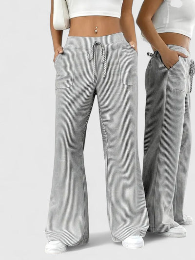 Dominique™ | Pantalón ancho cómodo con detalles elegantes