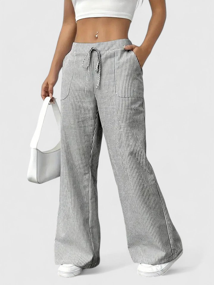 Dominique™ | Pantalón ancho cómodo con detalles elegantes