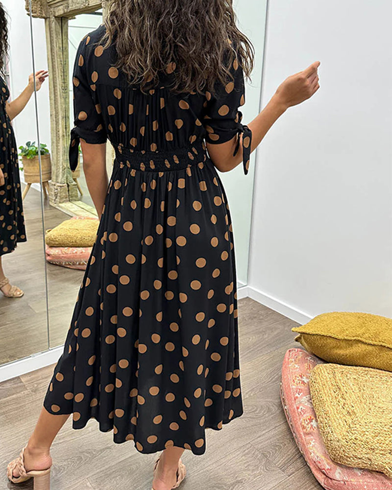 Monique™ | Vestido elegante con lunares