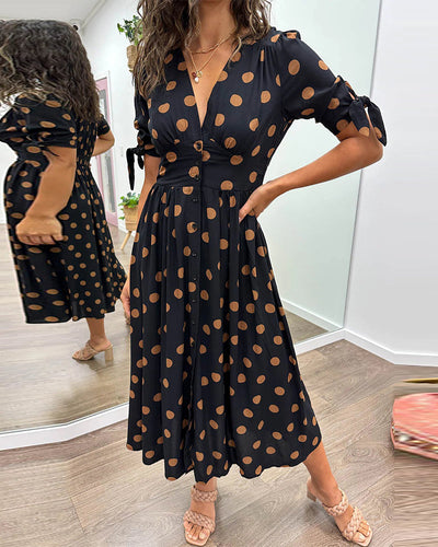 Monique™ | Vestido elegante con lunares